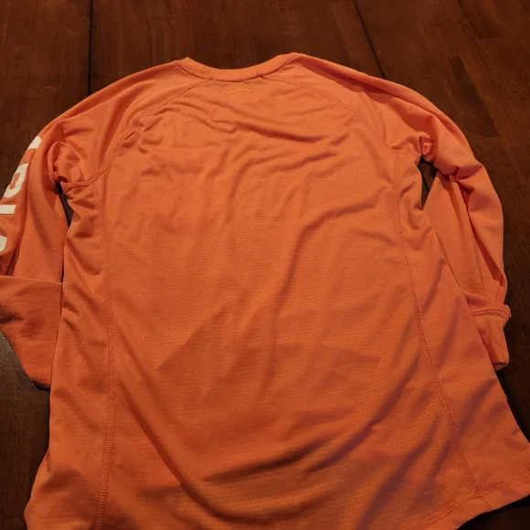 Ariat Men's Orange Long Sleeve Shirt - Picture 3 of 5